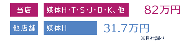 自社調べ広告費