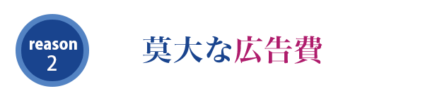 莫大な広告費
